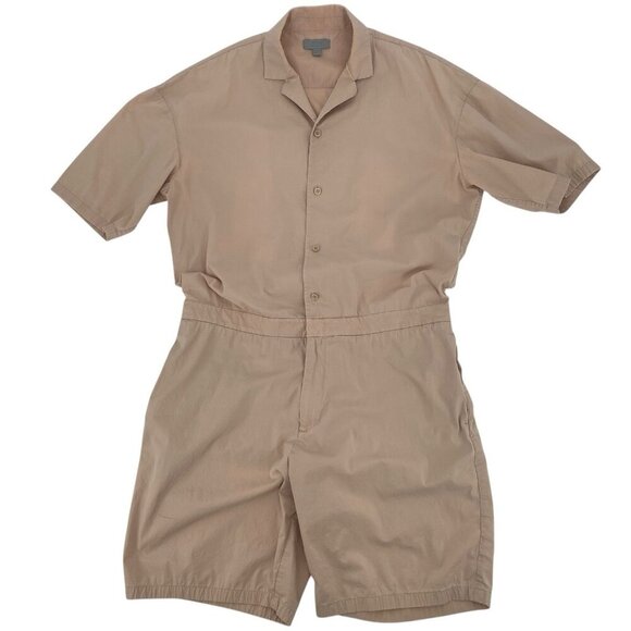 COS Small Beige Oversized Playsuit Romper Minimalist Quiet Luxury Old Money - Picture 2 of 16